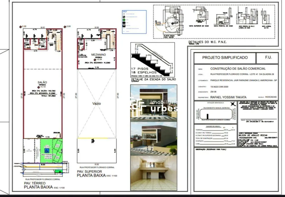 Loja-Salão, 170 m² - Foto 1