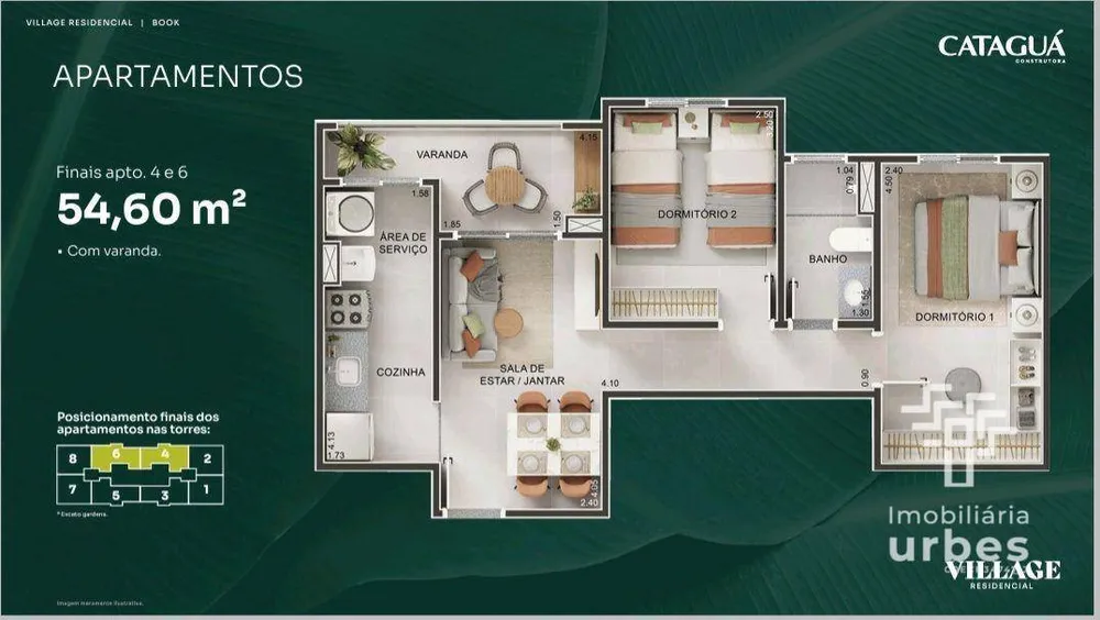 Apartamento, 2 quartos, 54 m² - Foto 12