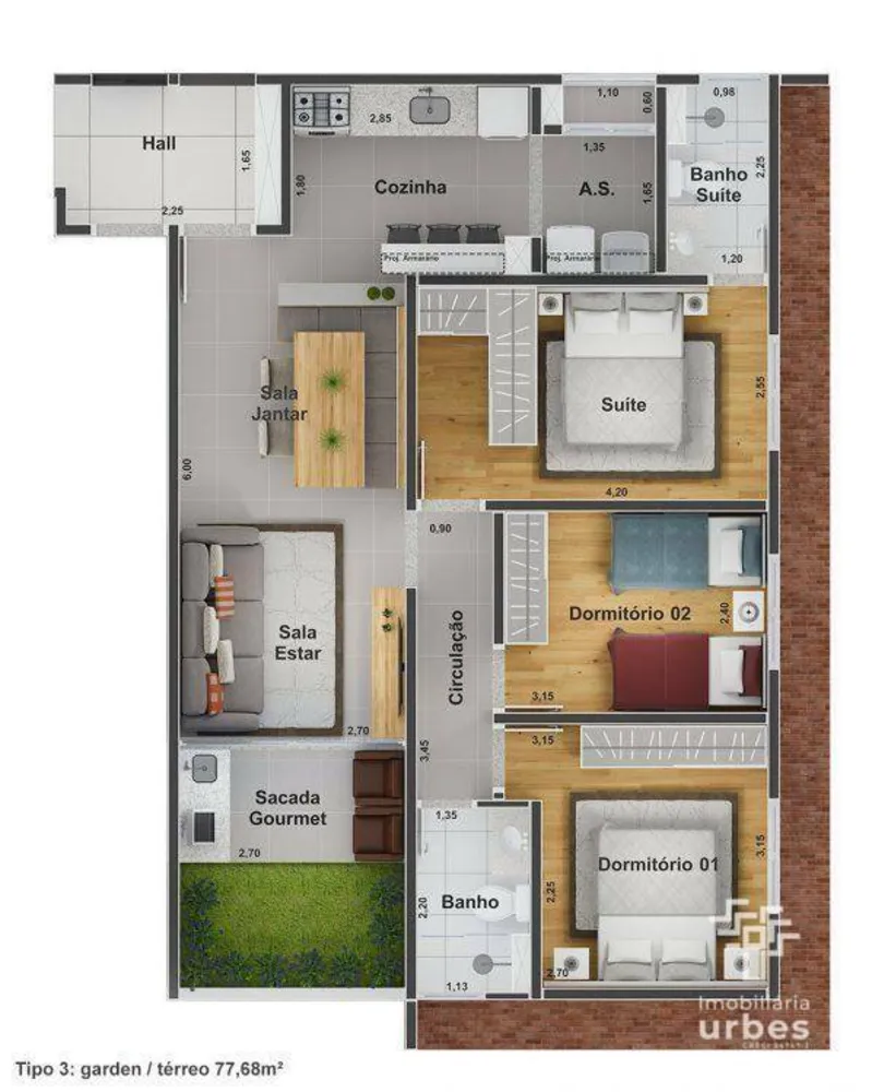 Apartamento, 3 quartos, 73 m² - Foto 12