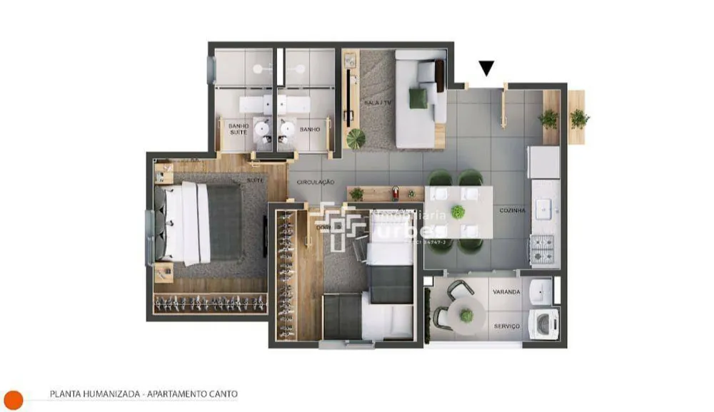 Apartamento, 2 quartos, 49 m² - Foto 3