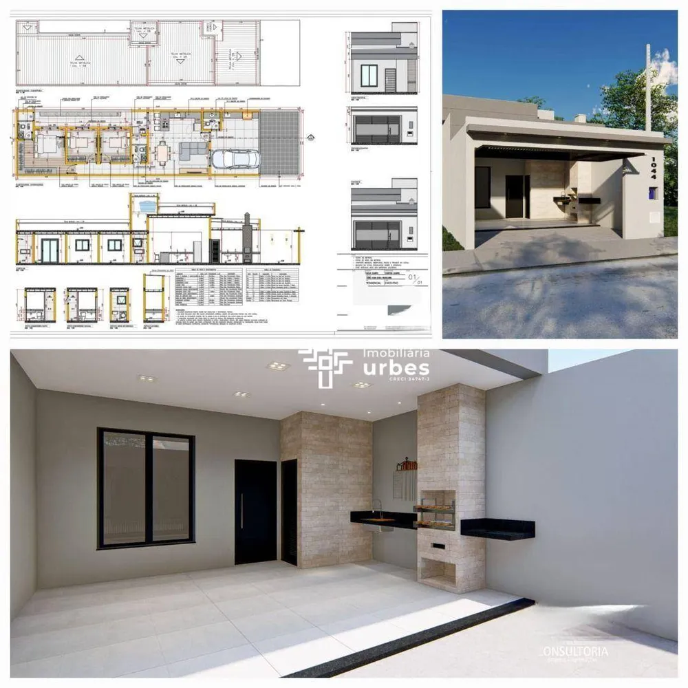 Casa, 3 quartos, 110 m² - Foto 1