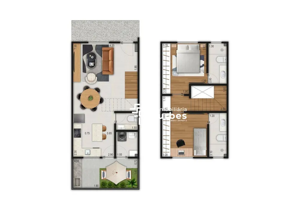 Casa de Condomínio, 2 quartos - Foto 4