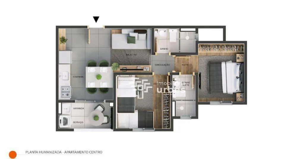 Apartamento, 2 quartos, 48 m² - Foto 2