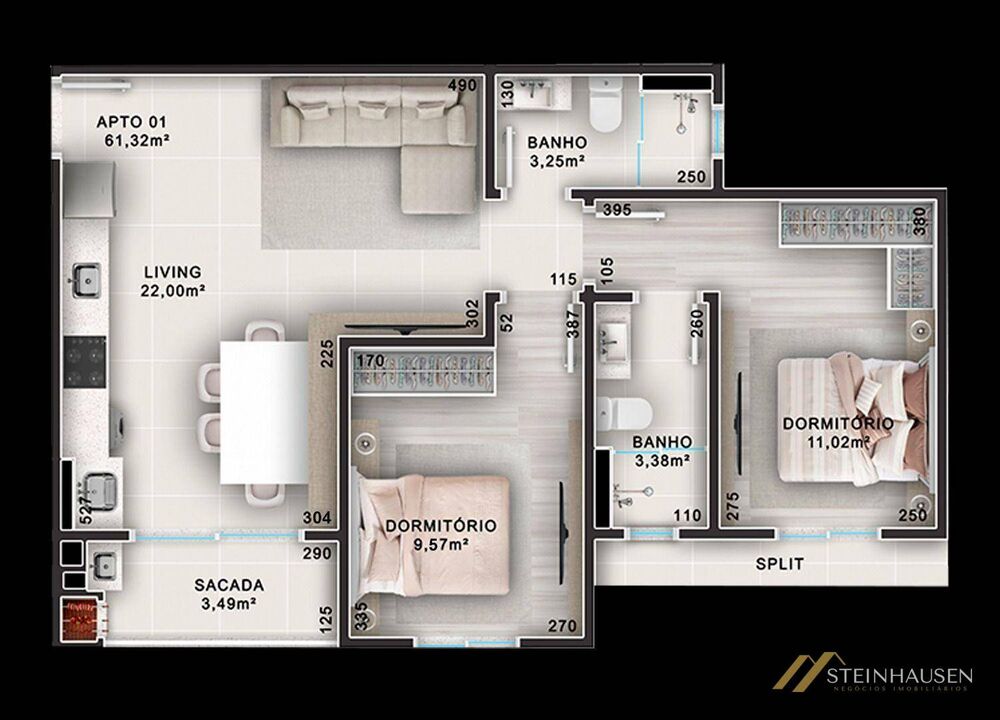 Apartamento, 2 quartos, 61 m² - Foto 6