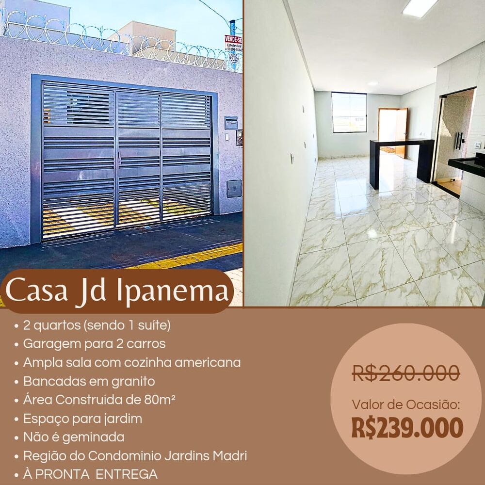 Casa à venda com 2 quartos, 80m² - Foto 1