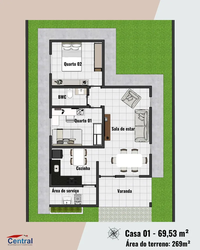 Casa, 2 quartos - Foto 5
