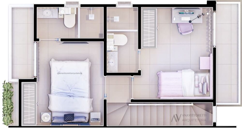 Casa, 3 quartos, 105 m² - Foto 1