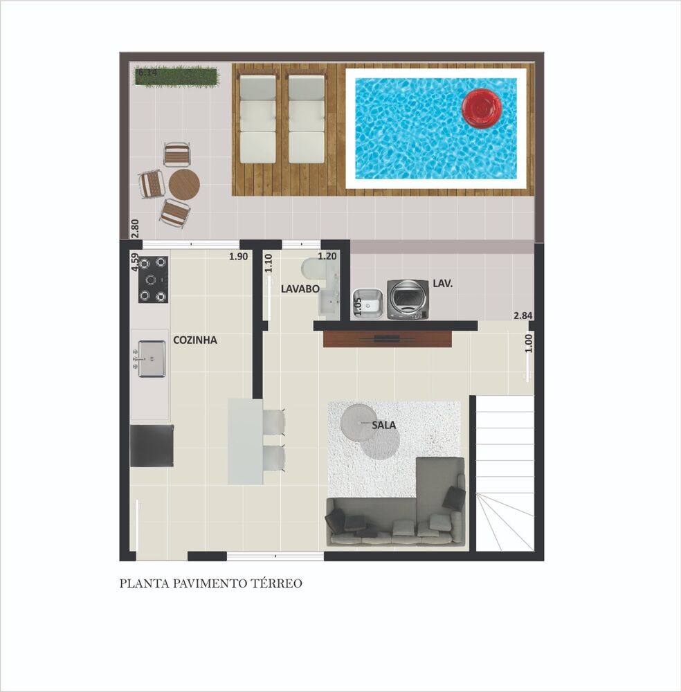 Casa, 2 quartos, 66 m² - Foto 3