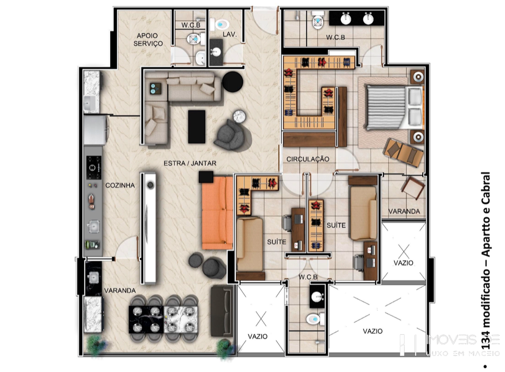 Apartamento, 3 quartos, 134 m² - Foto 46