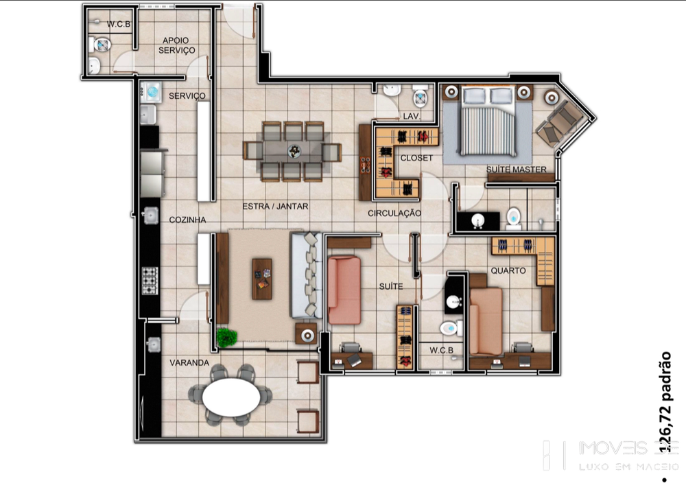 Apartamento, 3 quartos, 134 m² - Foto 19