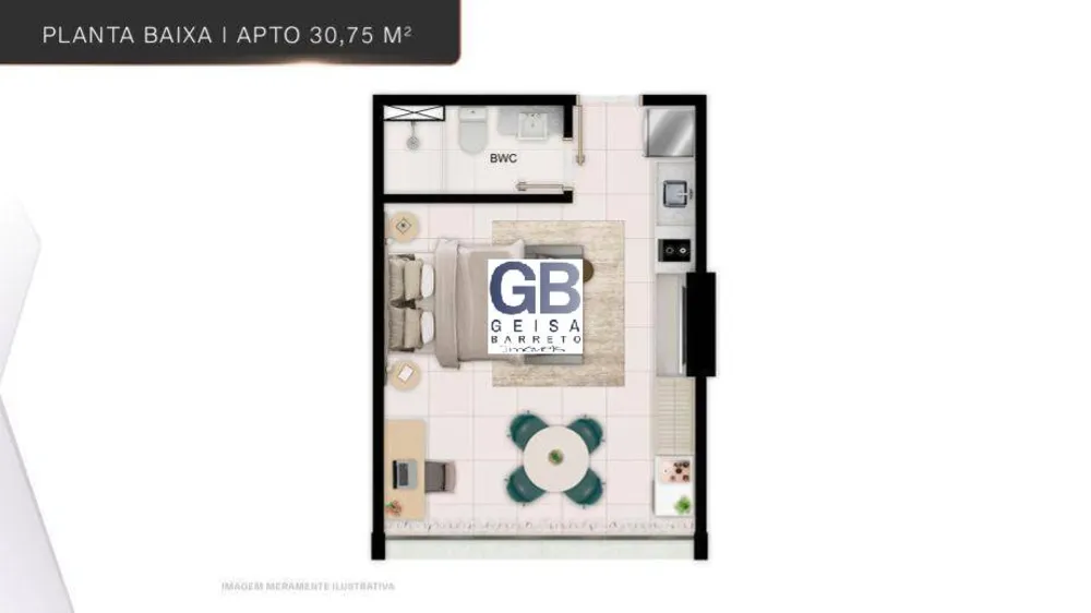 Apartamento, 1 quarto, 30 m² - Foto 9
