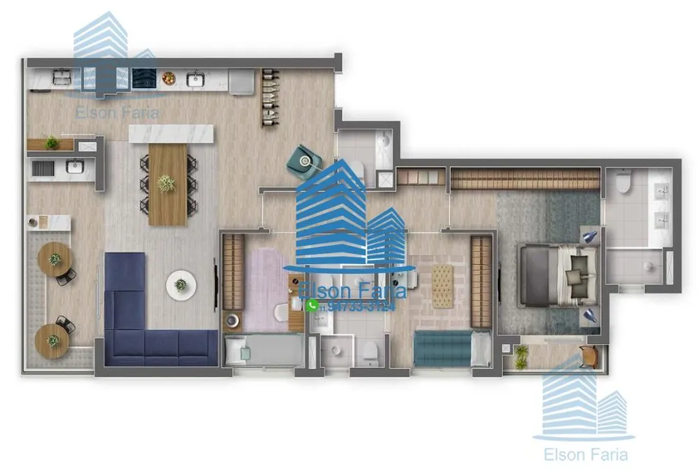 Apartamento, 3 quartos, 100 m² - Foto 4