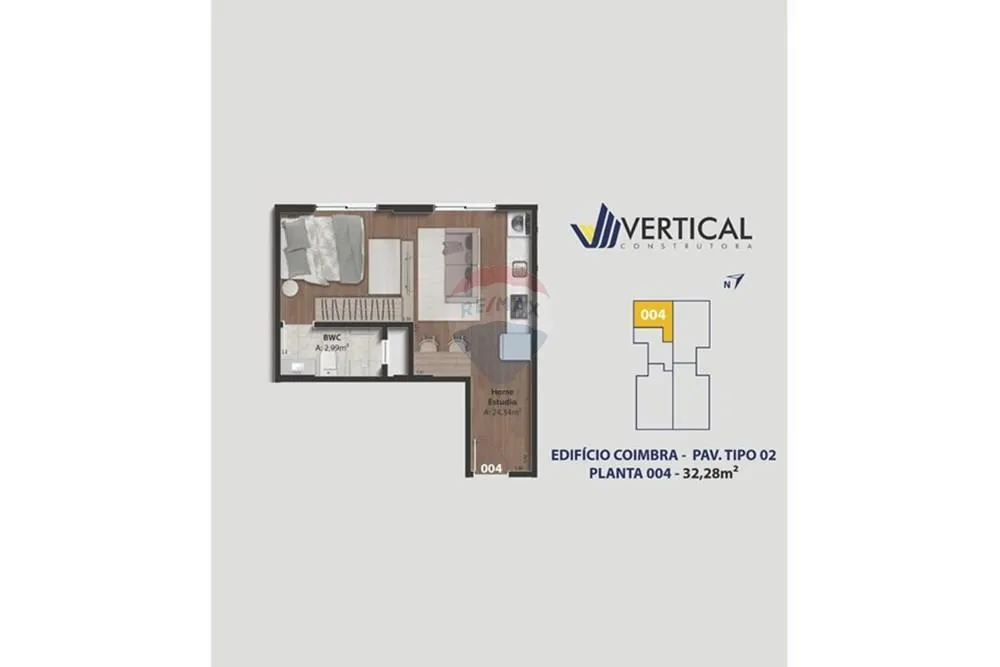 Apartamento, 2 quartos, 32 m² - Foto 3