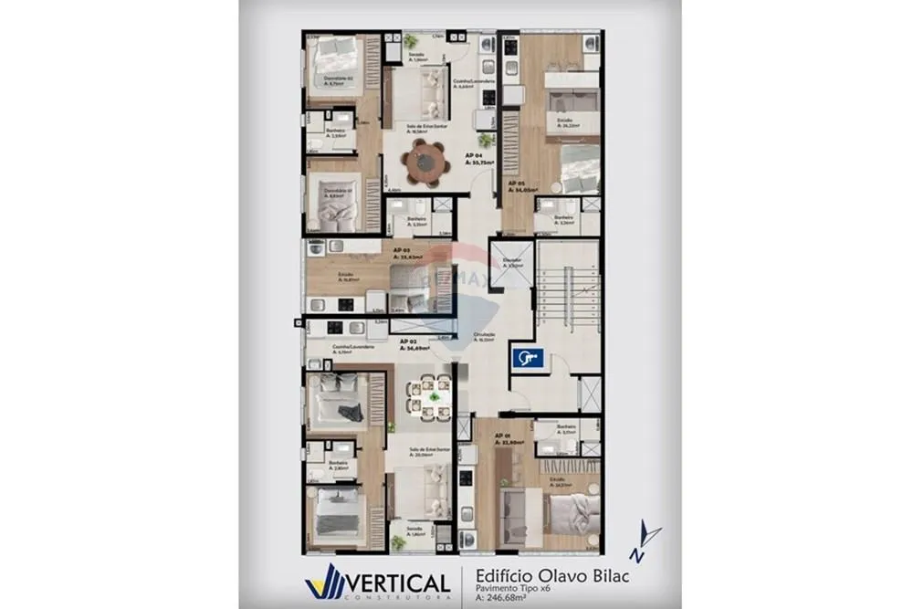 Apartamento, 2 quartos, 56 m² - Foto 12