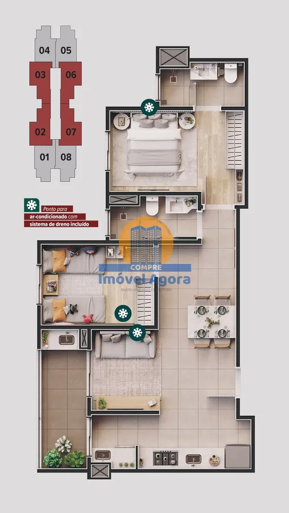 Apartamento, 2 quartos, 59 m² - Foto 17
