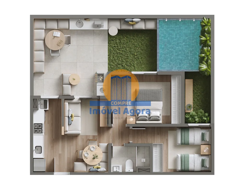 Apartamento, 2 quartos, 50 m² - Foto 4