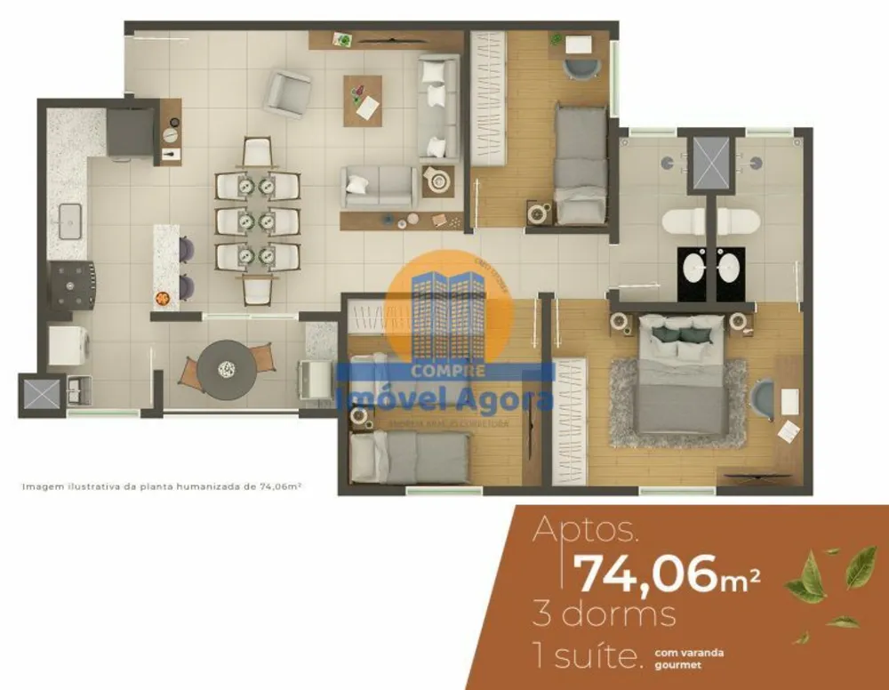 Apartamento, 2 quartos, 60 m² - Foto 7