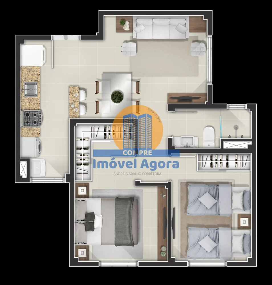 Apartamento, 2 quartos, 48 m² - Foto 14