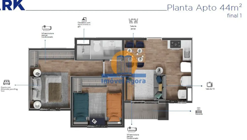 Apartamento, 2 quartos, 44 m² - Foto 14