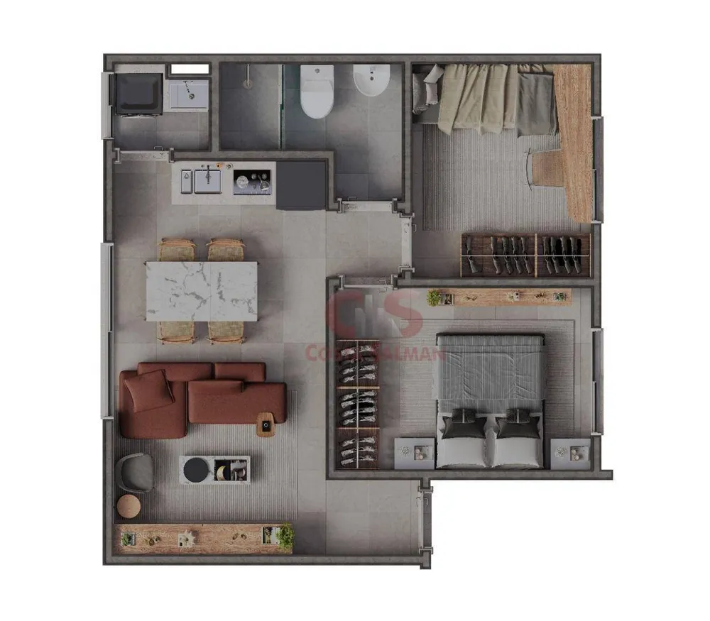Apartamento, 2 quartos, 42 m² - Foto 5