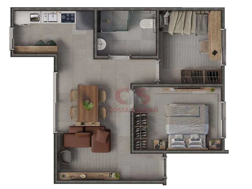 Apartamento, 2 quartos, 42 m² - Foto 6