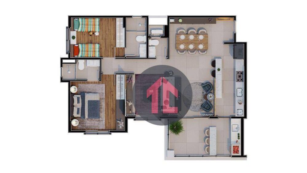 Apartamento, 3 quartos, 150 m² - Foto 1