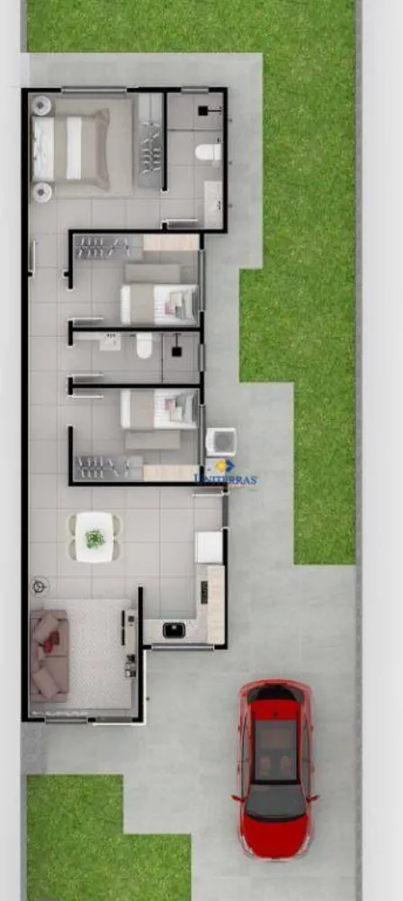 Casa, 3 quartos, 66 m² - Foto 3