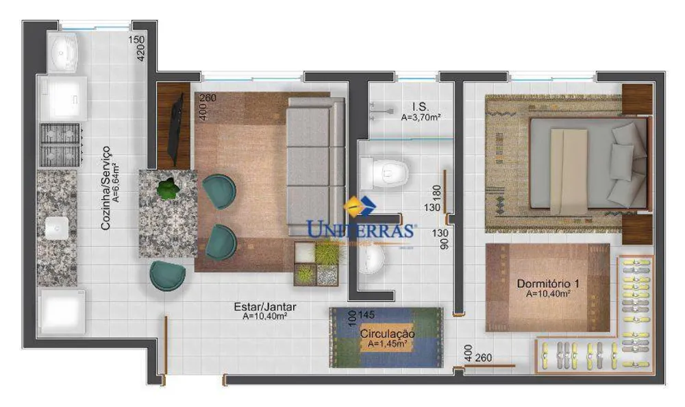 Apartamento, 1 quarto, 36 m² - Foto 6
