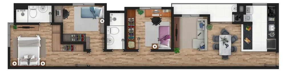 Apartamento, 3 quartos, 77 m² - Foto 12
