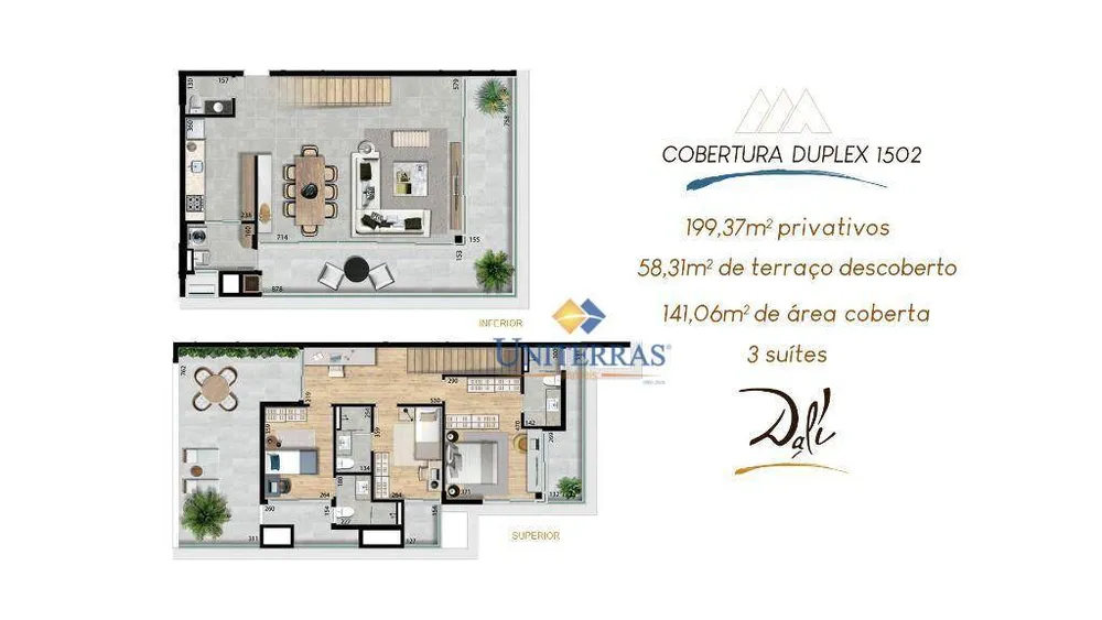 Cobertura, 3 quartos, 133 m² - Foto 2