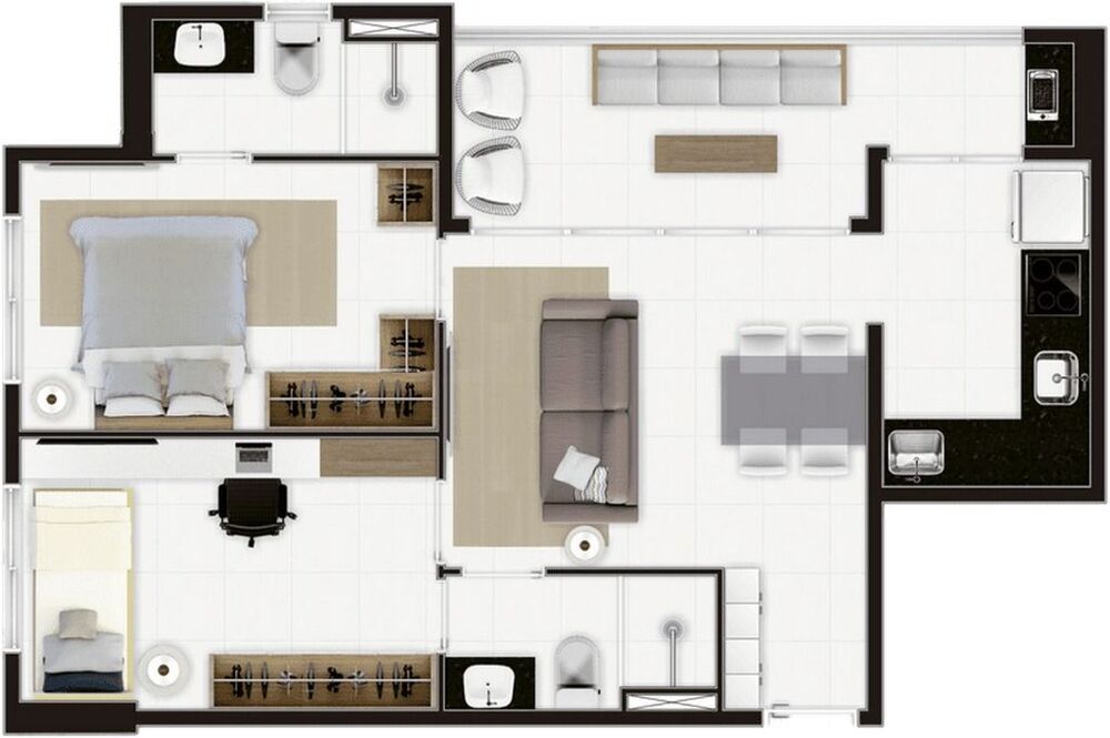 Apartamento, 2 quartos, 58 m² - Foto 19