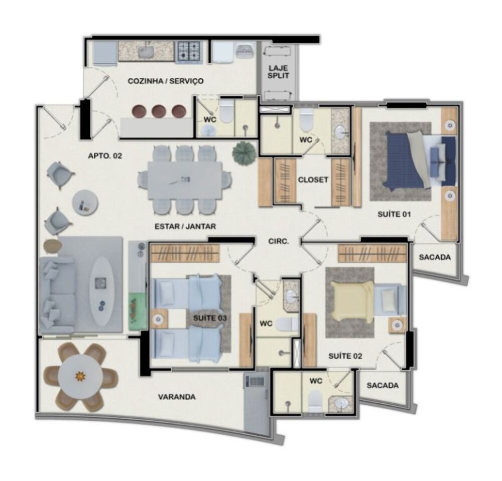 Apartamento à venda com 3 quartos, 100m² - Foto 15
