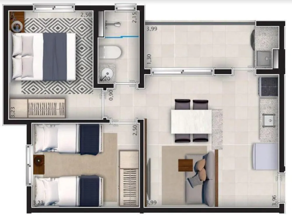 Apartamento, 2 quartos, 48 m² - Foto 8