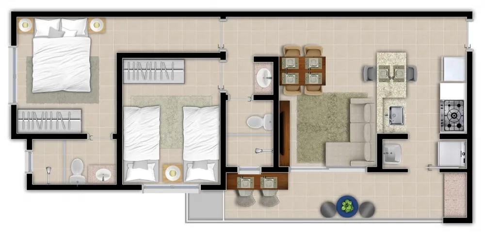 Apartamento, 2 quartos, 59 m² - Foto 6