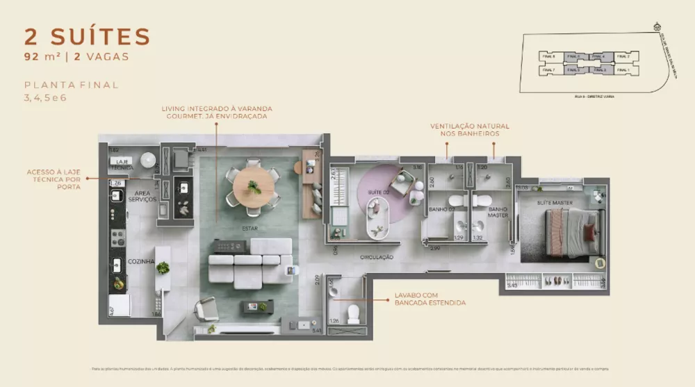 Apartamento à venda com 2 quartos, 92m² - Foto 5