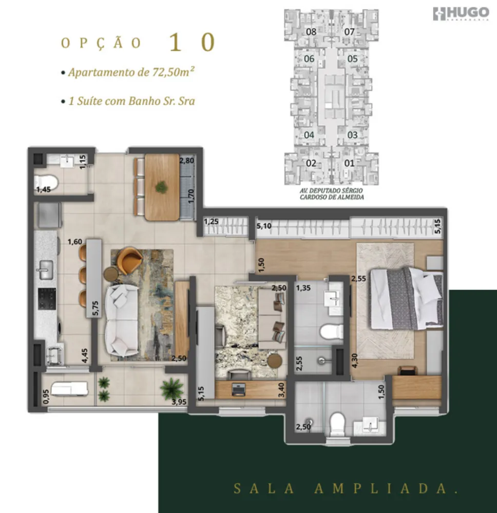 Apartamento, 2 quartos, 72 m² - Foto 11