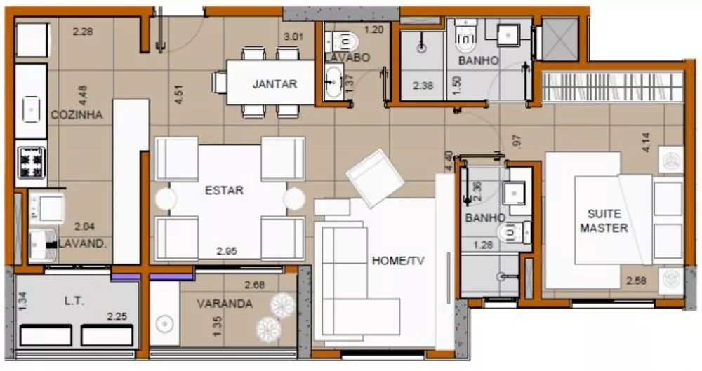 Apartamento à venda com 2 quartos, 69m² - Foto 14