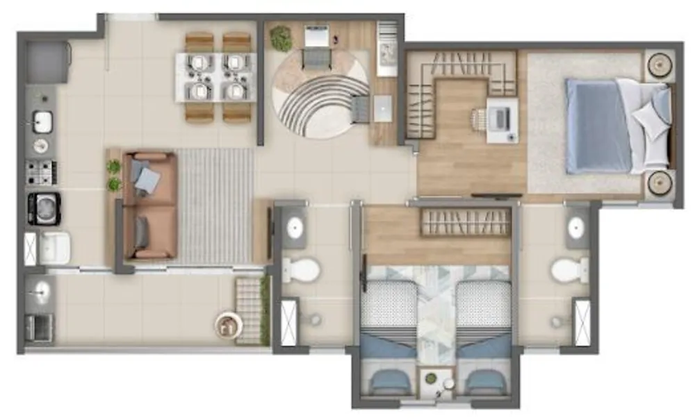 Apartamento, 1 quarto, 58 m² - Foto 13