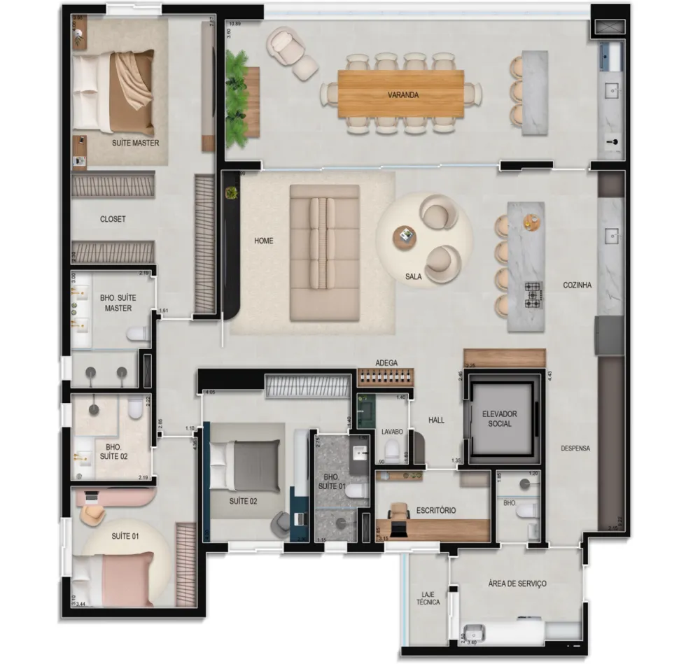 Apartamento, 3 quartos, 236 m² - Foto 16