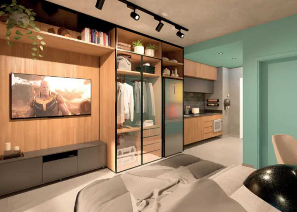 Apartamento, 1 quarto, 34 m² - Foto 1