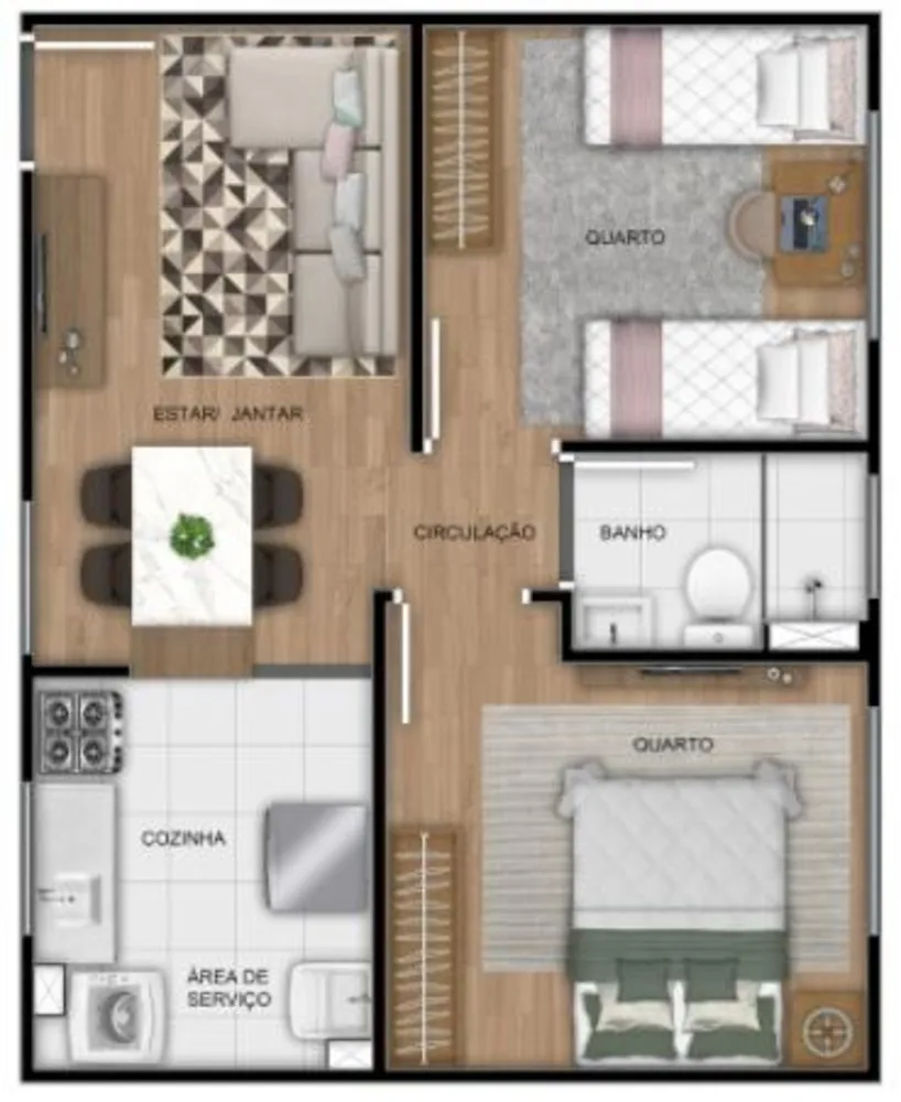 Apartamento, 2 quartos, 40 m² - Foto 6