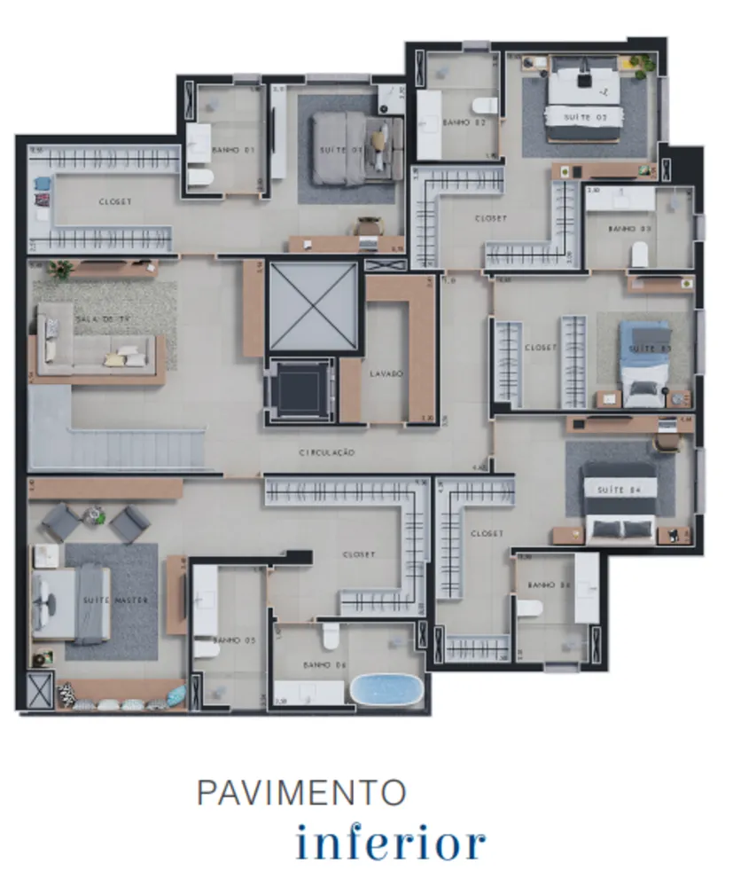 Apartamento, 5 quartos, 437 m² - Foto 2