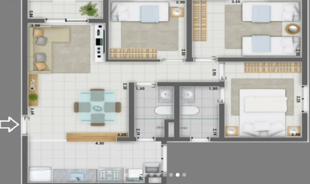 Apartamento, 3 quartos, 64 m² - Foto 9