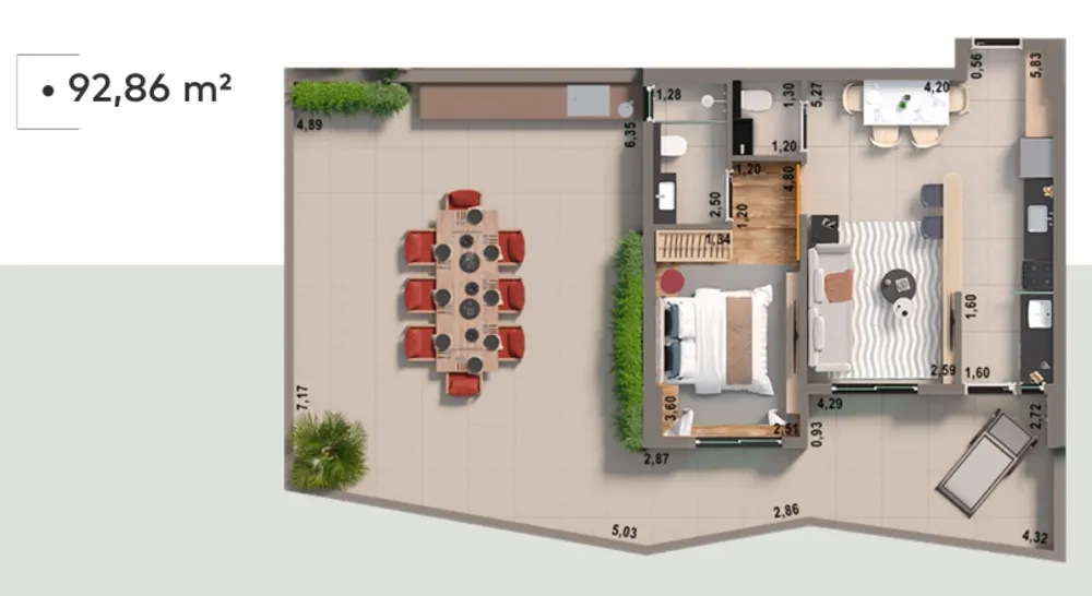 Apartamento, 2 quartos, 95 m² - Foto 4