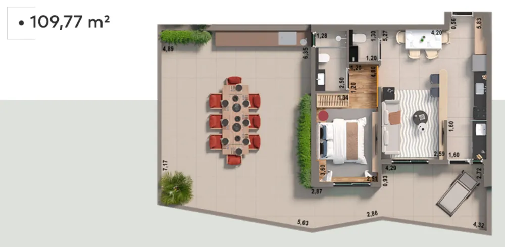 Apartamento, 2 quartos, 95 m² - Foto 1