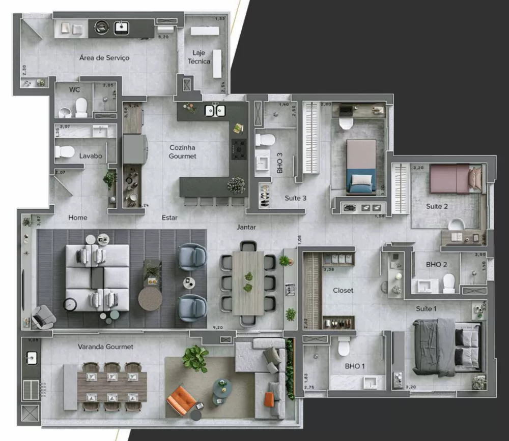 Apartamento à venda com 3 quartos, 178m² - Foto 23