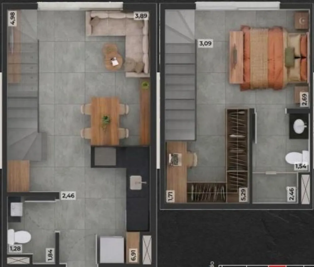 Apartamento, 1 quarto, 49 m² - Foto 3