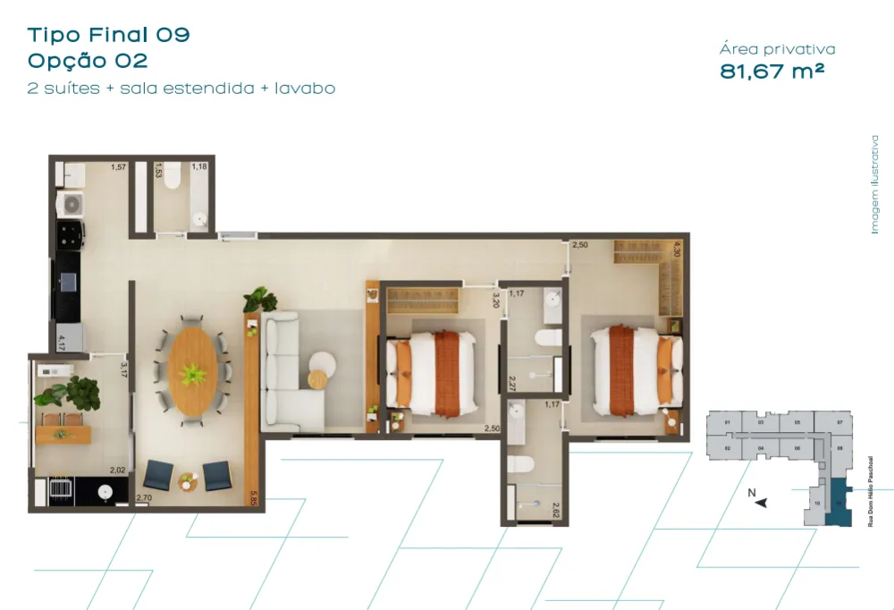 Apartamento, 3 quartos, 81 m² - Foto 6