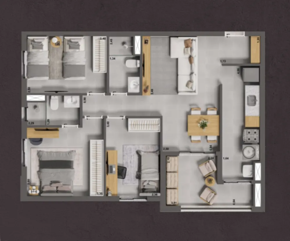 Apartamento, 3 quartos, 79 m² - Foto 4