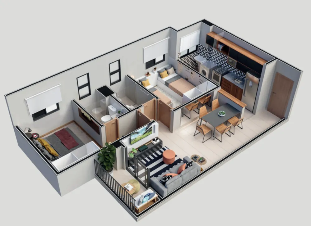 Apartamento, 2 quartos, 55 m² - Foto 6